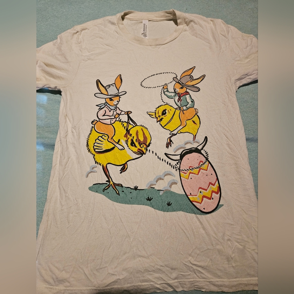 Roping Easter Bunny Tee